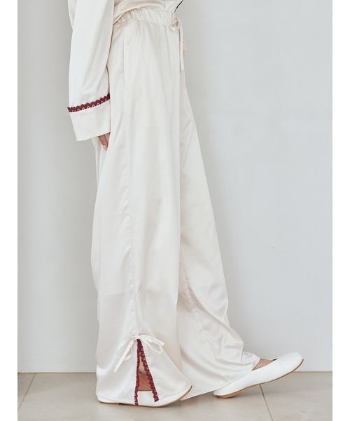 gelato pique（ジェラートピケ） パジャマ ルームウェア レースサテン