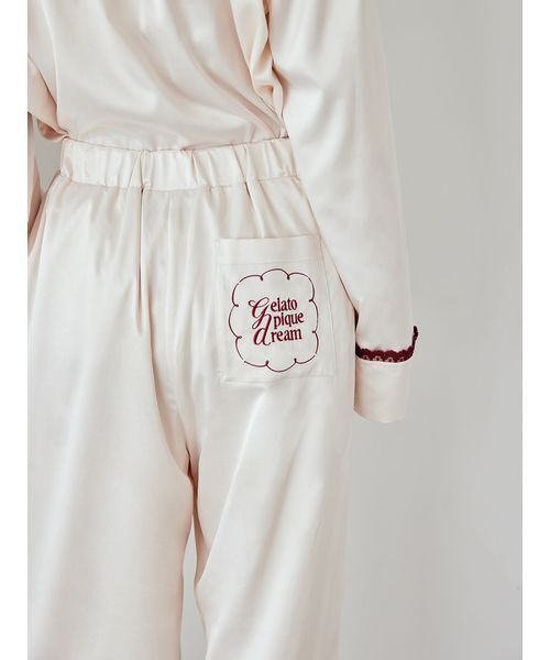 gelato pique（ジェラートピケ） パジャマ ルームウェア レースサテン