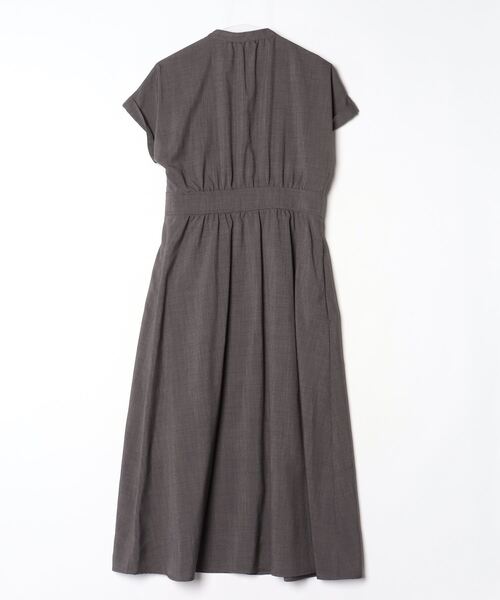 「ROPE' PICNIC」 半袖ワンピース 38 チャコールグレー レディース_画像2