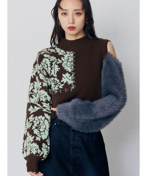 シャギーニット 25-8637 シャギーニットセーター ちまきさん柄 セーター | KUSUGURU STORE