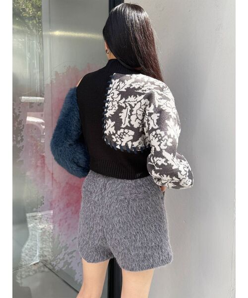 MURUA rugflowerニット ショルダーフラワーシャギーニット[品番：MKSW0067728]｜MURUA