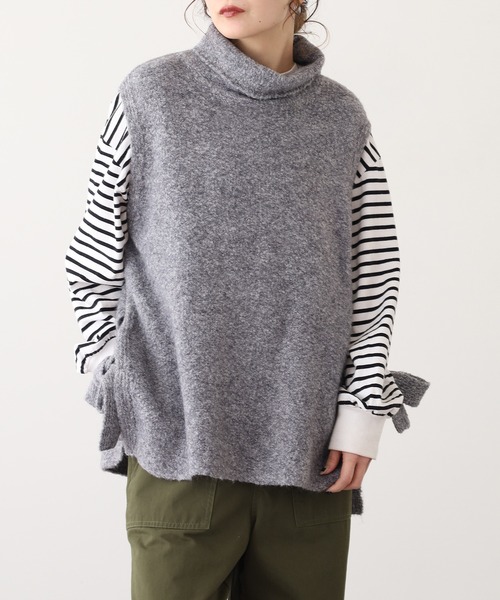 OMNES（オムネス） ベスト ジレ アクリルウール スラブ脇スリット