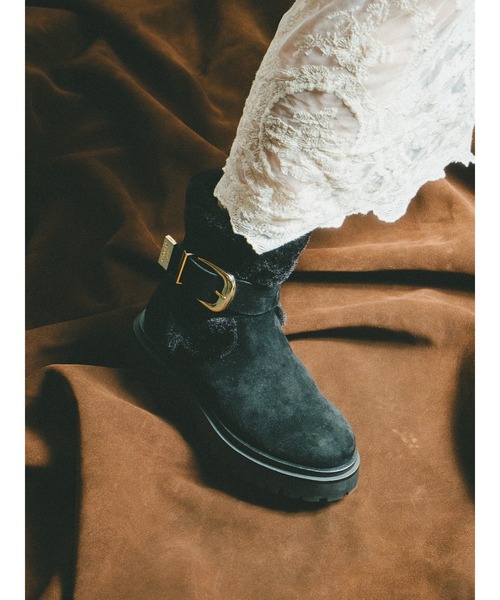 STEVE MADDEN（スティーブ・マデン） ブーツ ファースエードショート