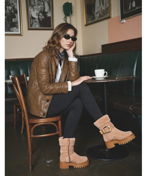 STEVE MADDEN（スティーブ・マデン） ブーツ ファースエードショート