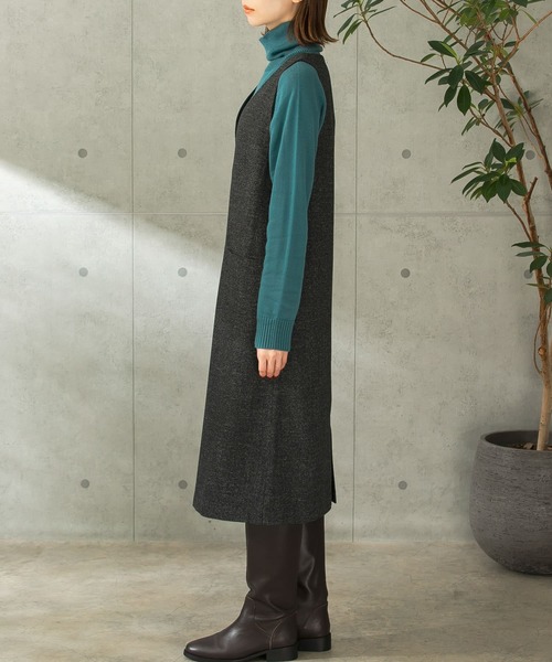 URBAN RESEARCH ROSSO サロペットスカート ブラウン 36サイズ 5枚目