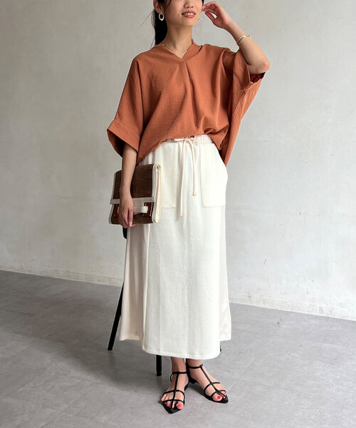 「Chez toi」 ロングスカート FREE ブラック レディース_画像2