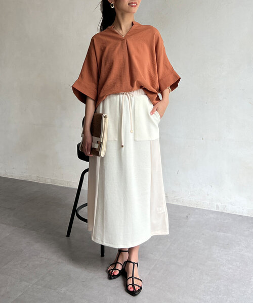 「Chez toi」 ロングスカート FREE ブラック レディース_画像3