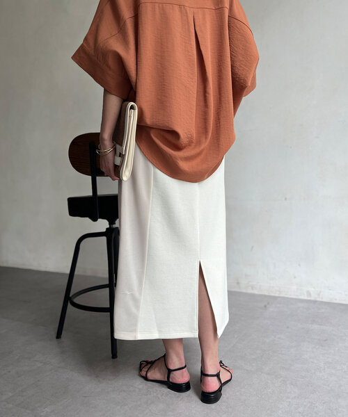 「Chez toi」 ロングスカート FREE ブラック レディース_画像9