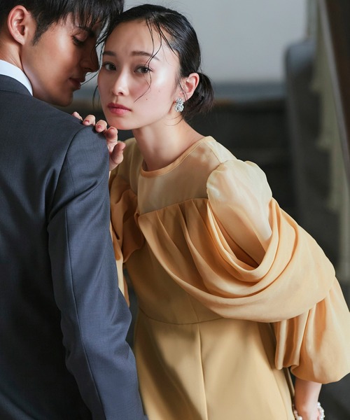 「RUIRUE BOUTIQUE」 長袖ワンピース M ブラック レディース_画像6