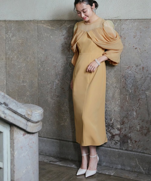 「RUIRUE BOUTIQUE」 長袖ワンピース M ブラック レディース_画像7