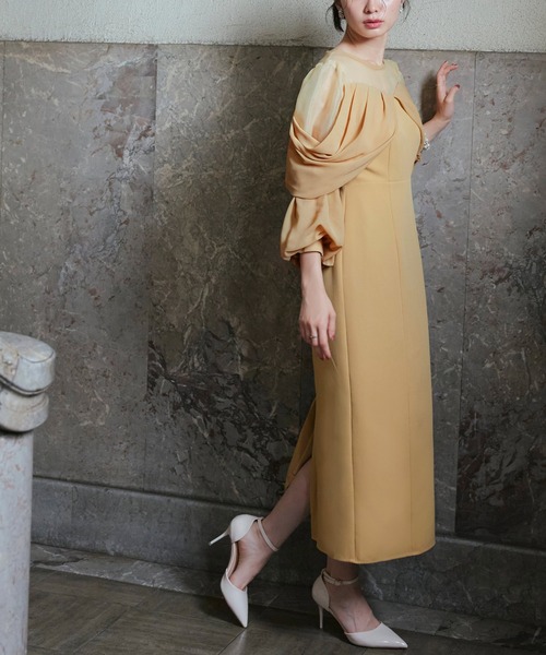 「RUIRUE BOUTIQUE」 長袖ワンピース M ブラック レディース_画像9
