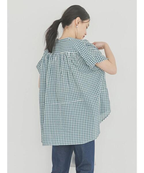 「AMERICAN HOLIC」 半袖ブラウス M グリーン系その他5 レディース_画像5