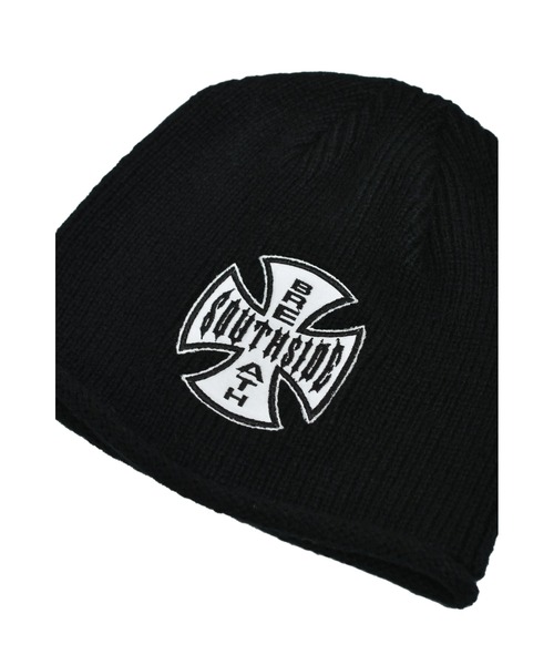 BREATH ニット帽 ニットキャップ SOUTHSIDE CROSS DAMAGE BEANIE