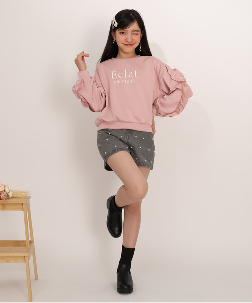 PINKHUNT（ピンクハント） パンツ パールドットデニムショートパンツ 