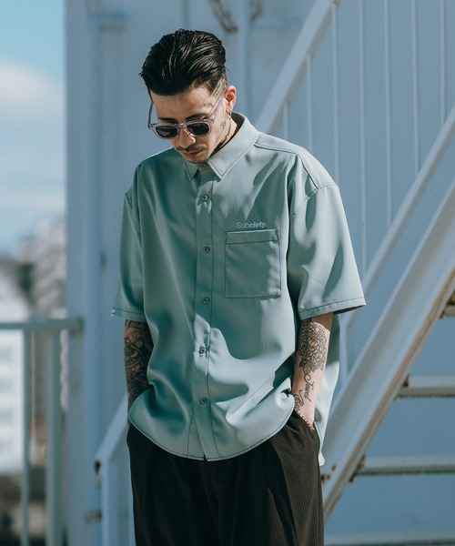 「Subciety」 半袖シャツ X-LARGE ホワイト メンズ_画像8
