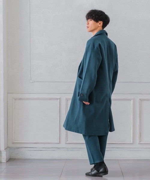 「improves」 「STEEL BRAWN」チェスターコート LARGE クリーム メンズ_画像5