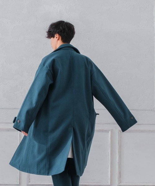 「improves」 「STEEL BRAWN」チェスターコート LARGE クリーム メンズ_画像7