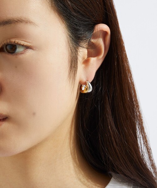 ピアス 「by Preek」ミックス ボテロ フープ ピアス レディースの画像