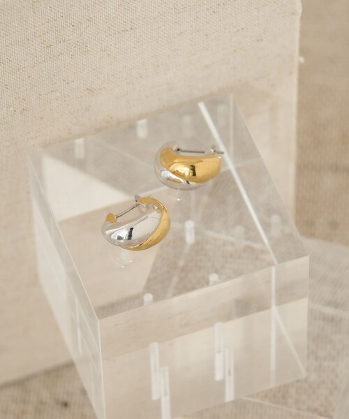 ピアス 「by Preek」ミックス ボテロ フープ ピアス レディースの画像