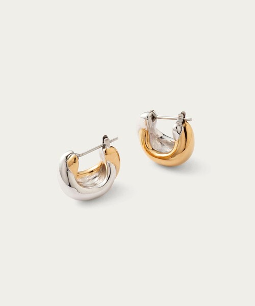 ピアス 「by Preek」ミックス ボテロ フープ ピアス レディースの画像