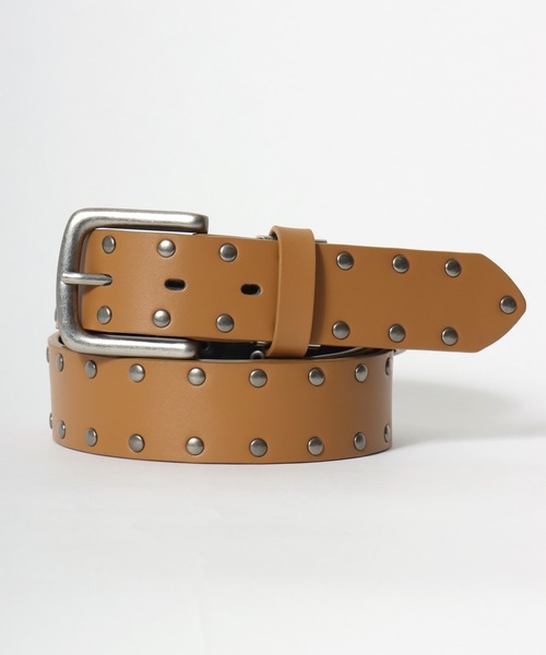 Lee（リー） ベルト Synthetic Leather Studs Belt/35mm 合皮 スタッズ