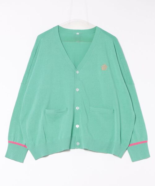 「FRAPBOIS」 ニットカーディガン 2 ミント レディース_画像2
