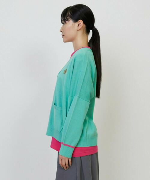 「FRAPBOIS」 ニットカーディガン 2 ミント レディース_画像3