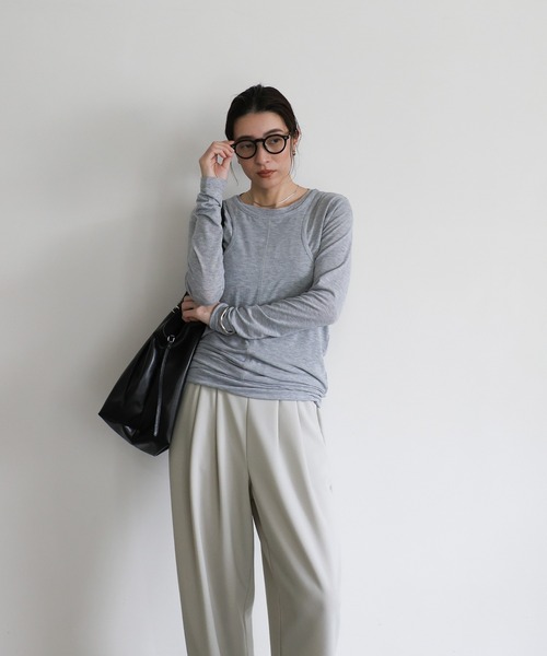 「select MOCA」 スラックス MEDIUM ブルー レディース_画像5