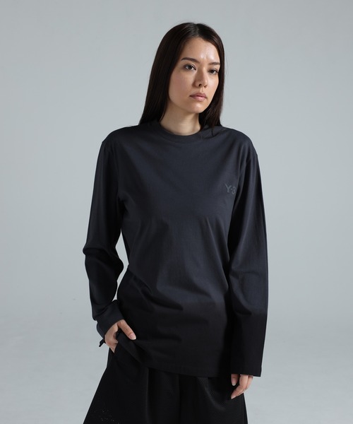 Y-3 tシャツ DIPPED LONG SLEEVE TEE メンズ レディース : ZOZOTOWN