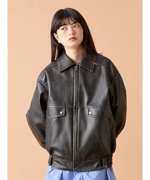 「LILY BROWN」 ブルゾン F ブラック レディースの画像
