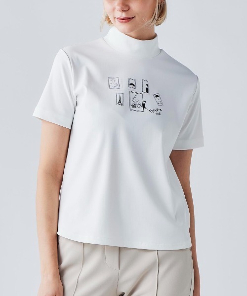 Picone CLUB（ピッコーネクラブ） tシャツ 半袖 ミュージアム柄UV冷感