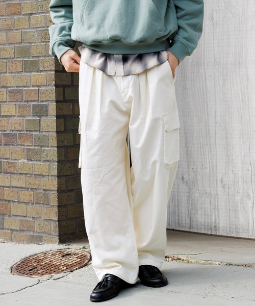 RAGEBLUE（レイジブルー） カーゴパンツ Military Cargo Tuck Wide