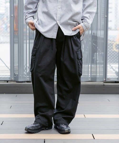 RAGEBLUE（レイジブルー） カーゴパンツ Military Cargo Tuck Wide