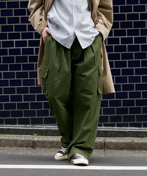 RAGEBLUE（レイジブルー） カーゴパンツ Military Cargo Tuck Wide