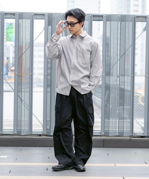 RAGEBLUE（レイジブルー） カーゴパンツ Military Cargo Tuck Wide