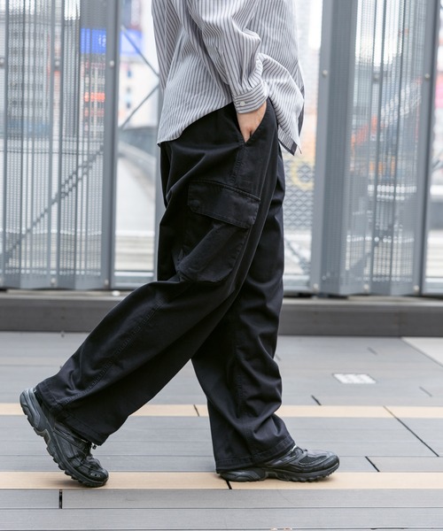 RAGEBLUE（レイジブルー） カーゴパンツ Military Cargo Tuck Wide