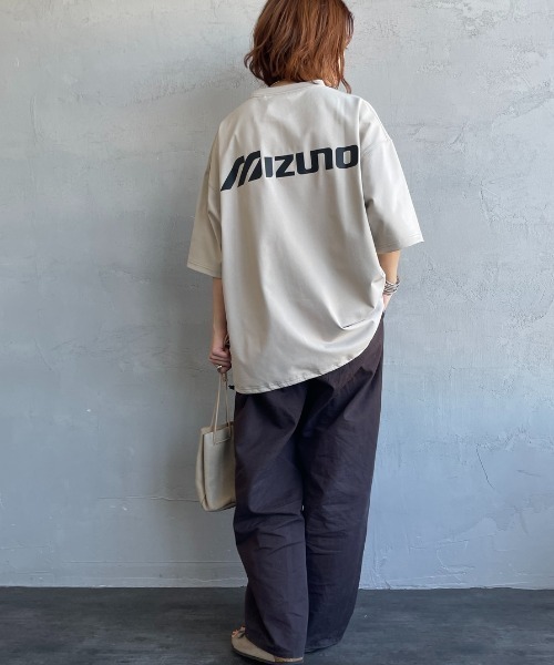 MIZUNO（ミズノ） uvカット tシャツ 別注 ドローコード付き バック