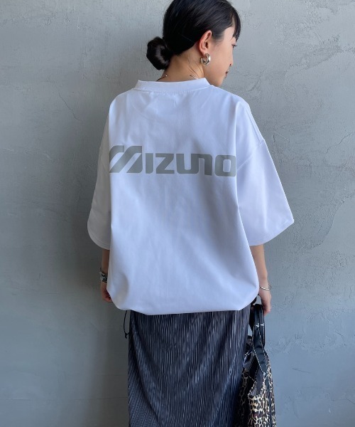 MIZUNO（ミズノ） tシャツ 半袖 別注 ドローコード付き バックプリント