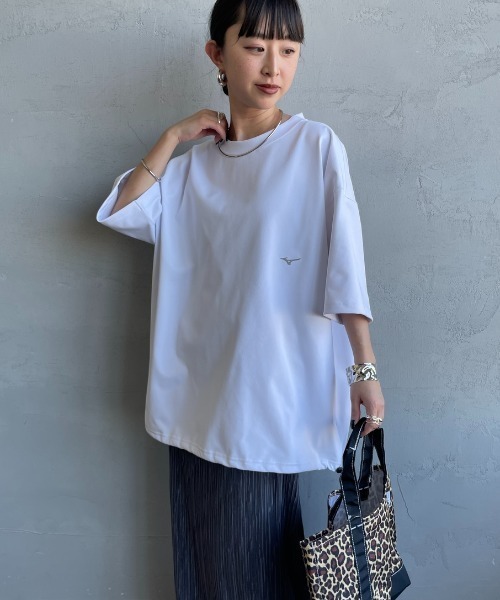 MIZUNO（ミズノ） tシャツ 半袖 別注 ドローコード付き バックプリント