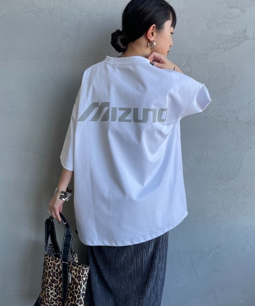MIZUNO（ミズノ） uvカット tシャツ 半袖 別注 ドローコード付き