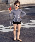 水着 「キッズ水着 ビキニ」長袖プチハイネック...の詳細画像5