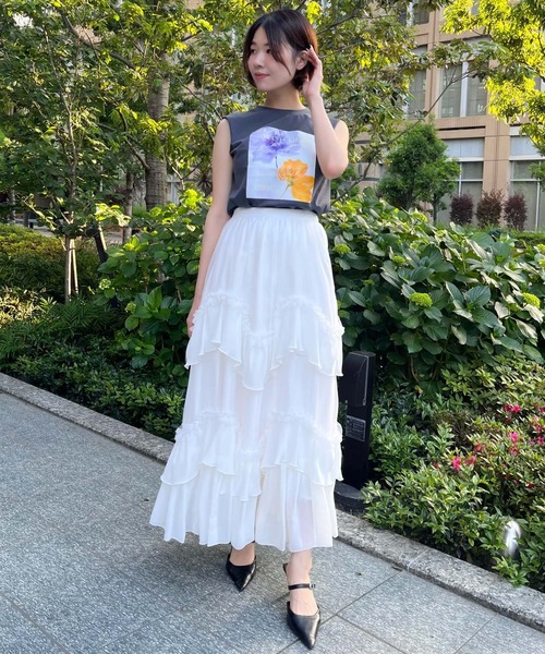 AND COUTURE（アンドクチュール） スカート ティアードチュール