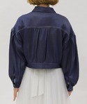 コート アウター リボン付きデニムジャケット ...の詳細画像3