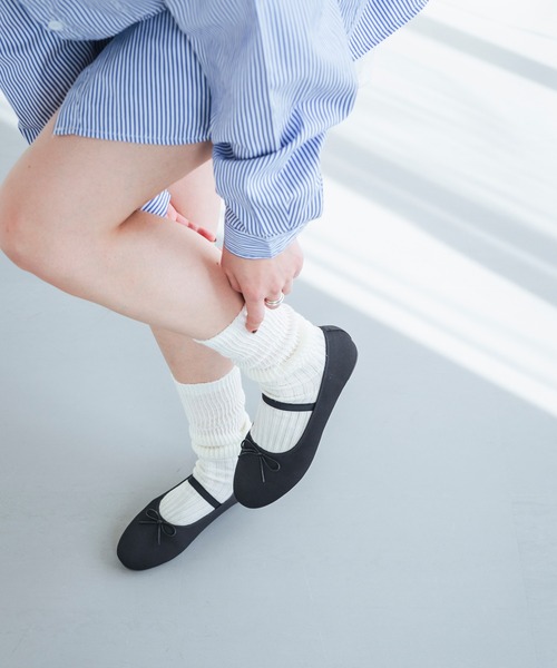 「EVOL」 フラットパンプス 24.0cm シルバー レディース_画像8