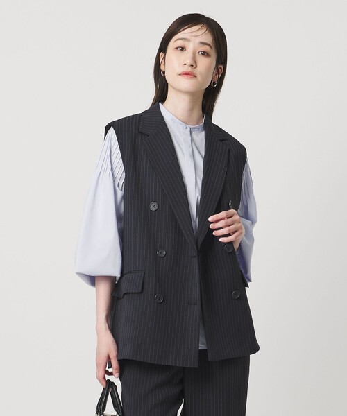ユナイテッドアローズ　ジレ　テーラードベスト UNITED ARROWS（ユナイテッドアローズ） ベスト ジレ Drapy ピン