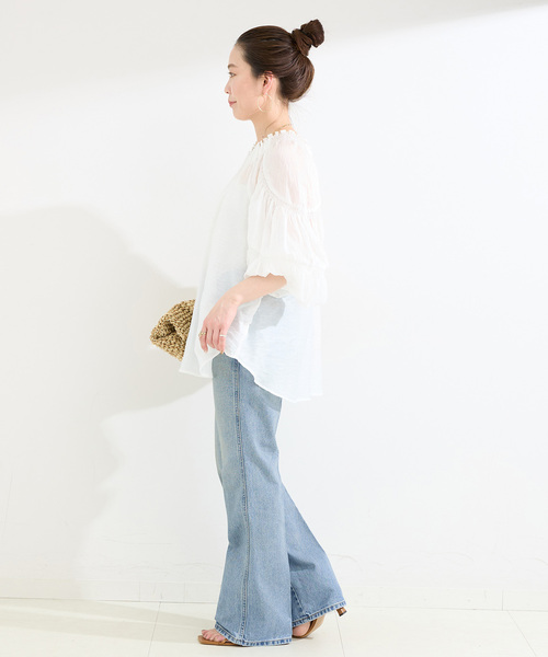 ジーンズ デニム デニムパンツ 「WEB＋一部店舗限定」Wrangler / ラングラー FLARE JEAN MidUSEDWash レディース_3