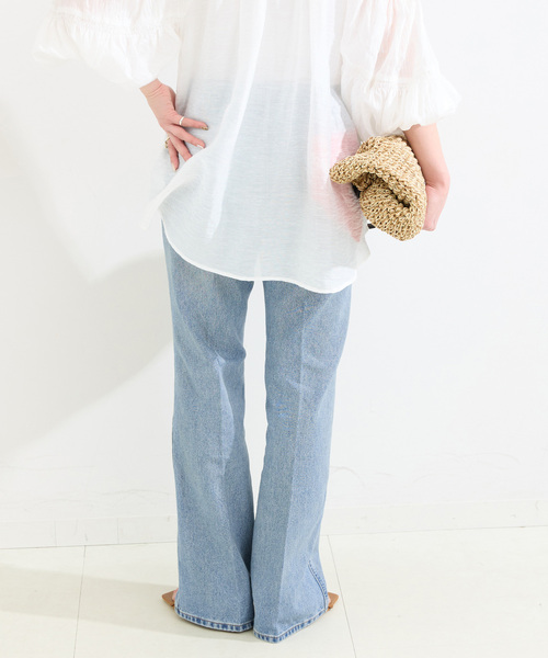 ジーンズ デニム デニムパンツ 「WEB＋一部店舗限定」Wrangler / ラングラー FLARE JEAN MidUSEDWash レディース_7