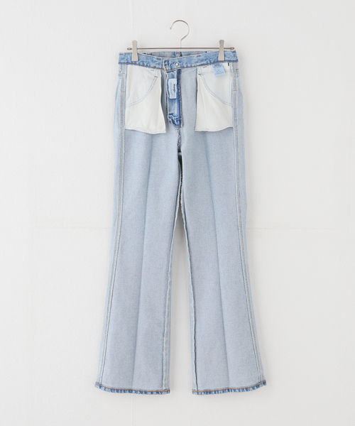 ジーンズ デニム デニムパンツ 「WEB＋一部店舗限定」Wrangler / ラングラー FLARE JEAN MidUSEDWash レディース_15