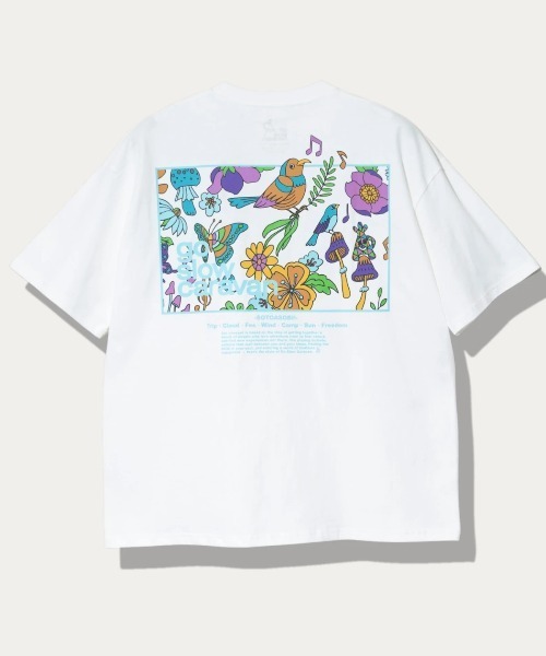 tシャツ USA/C スクエアLOGO バックプリント ゆったりTEE メンズ レディース | go slow caravan