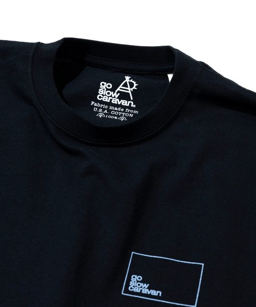tシャツ USA/C スクエアLOGO バックプリント ゆったりTEE メンズ レディース | go slow caravan | 03